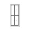 Hung Window
2-over-2 narrow